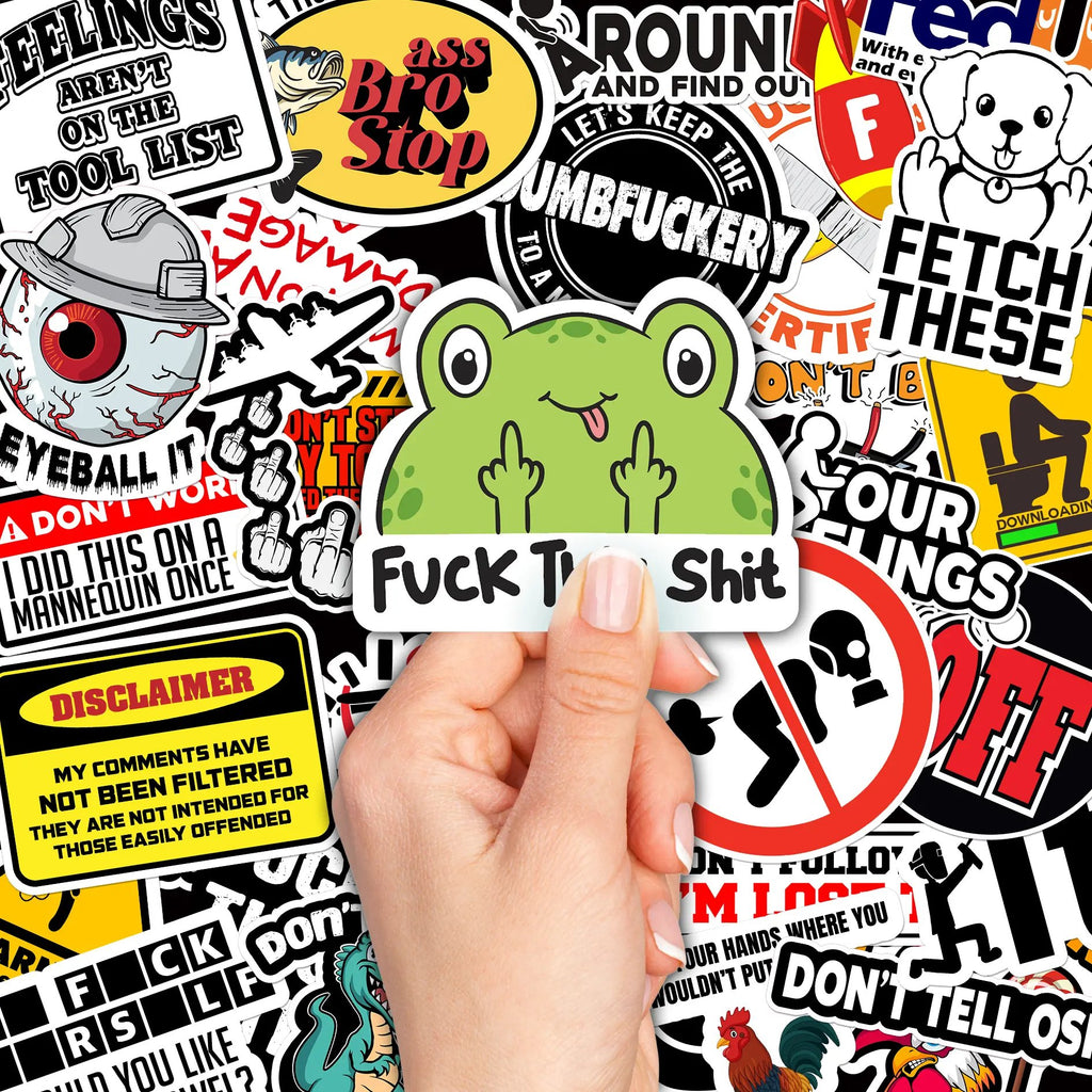 225PCS Slap Some Sass On it Stickers Pack for Adults - Hard Hat sticker