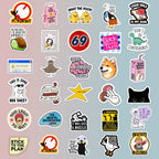 130pcs Funny Stickers for Adults, Prank Meme (Dirty)