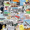130 PCS of Funny Stickers for Women, Hilariou Quotes Meme Sticker Pack for Laptop