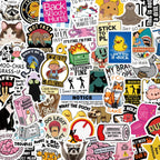 130PCS Funny Saying Sticker Pack - Snarky, Sarcastic Bold Humor Vinyl Waterproof Meme stickers