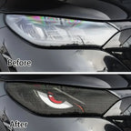 2-Pack Car Headlight Grid Eye Stickers, Durable Headlight and Taillight Decals, Simple Self-Adhesive Vinyl Car Light Stickers, Universal Car Accessories, Vehicle Decoration