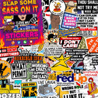 225PCS Slap Some Sass On it Stickers Pack for Adults - Hard Hat sticker