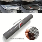 2-Pack Car Headlight Grid Eye Stickers, Durable Headlight and Taillight Decals, Simple Self-Adhesive Vinyl Car Light Stickers, Universal Car Accessories, Vehicle Decoration