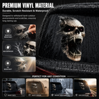 4PCS Skull Pattern Car Sticker, Waterproof Durable Car Decorative Sticker