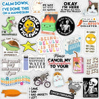 130 PCS of Funny Stickers for Women, Hilariou Quotes Meme Sticker Pack for Laptop