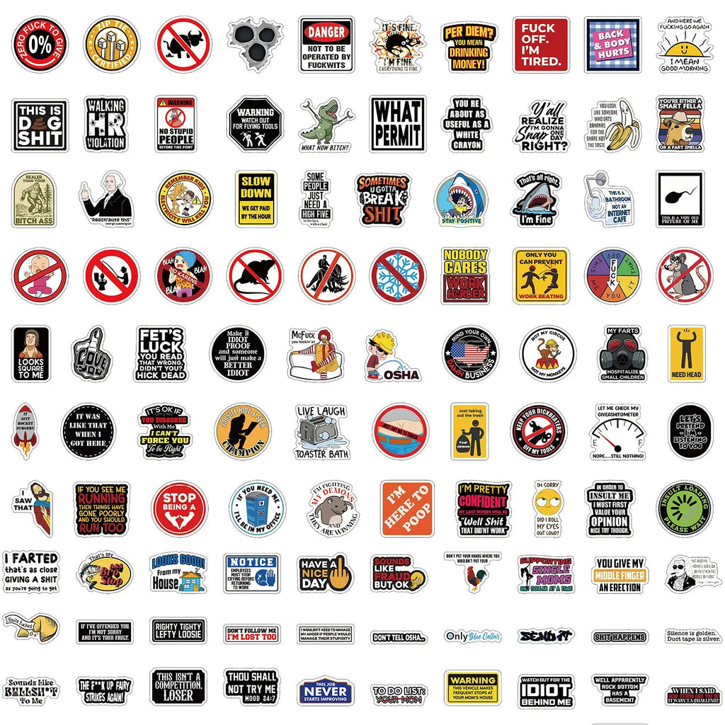 225PCS Slap Some Sass On it Stickers Pack for Adults - Hard Hat sticker