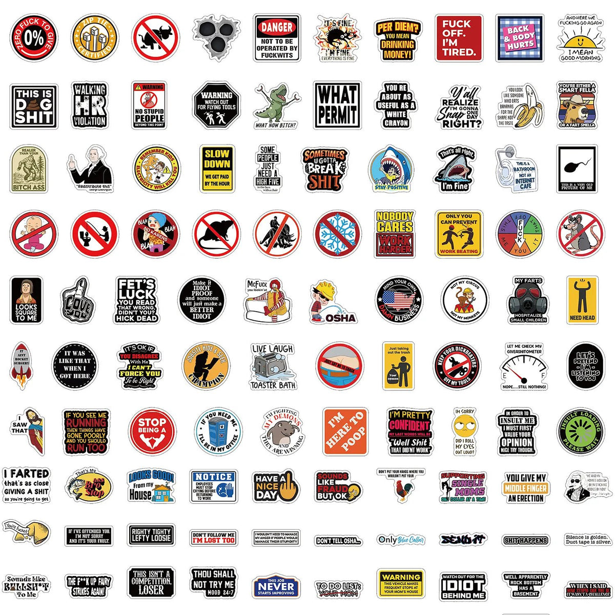 225PCS Slap Some Sass On it Stickers Pack for Adults - Hard Hat sticker