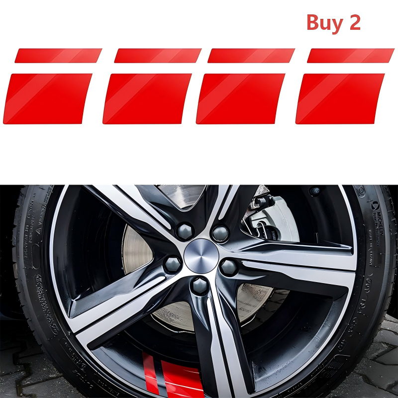 Car Wheel Rim Reflective Stripes Decal