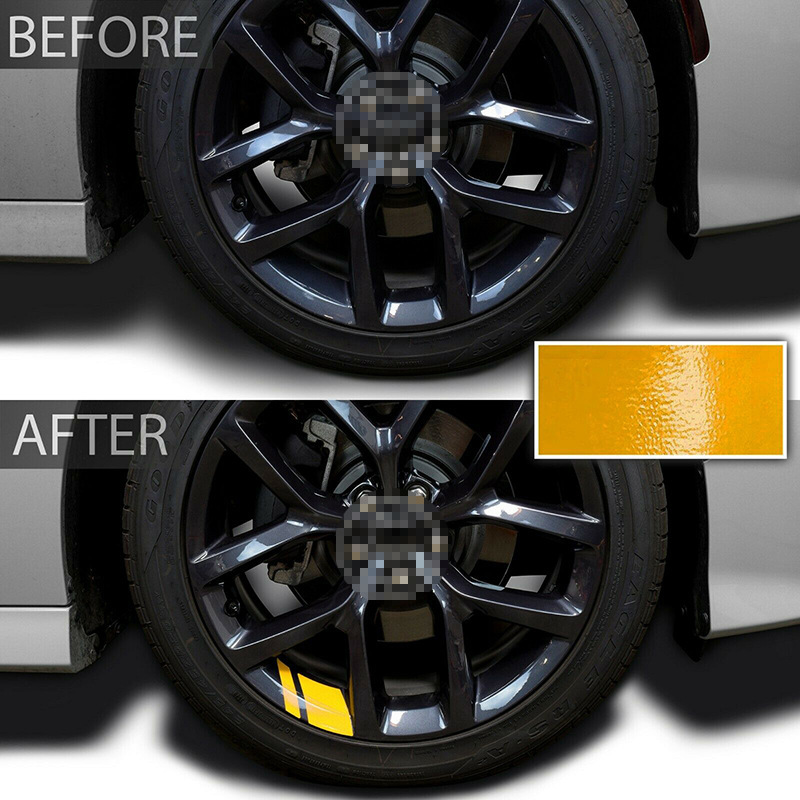 Car Wheel Rim Reflective Stripes Decal