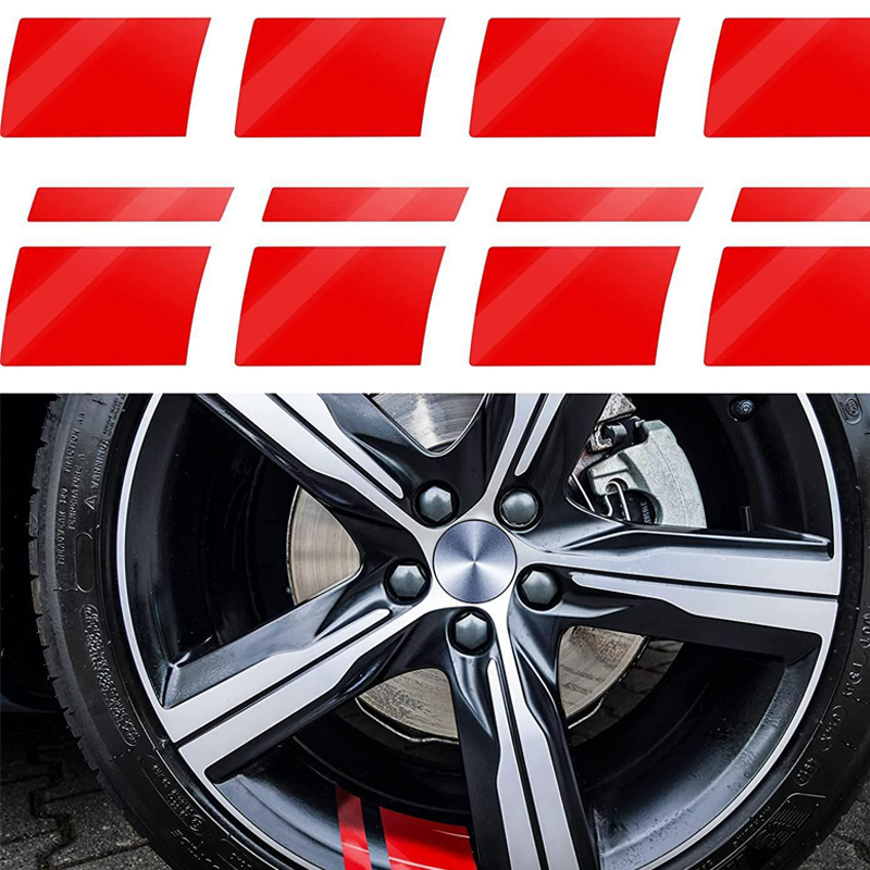 Car Wheel Rim Reflective Stripes Decal